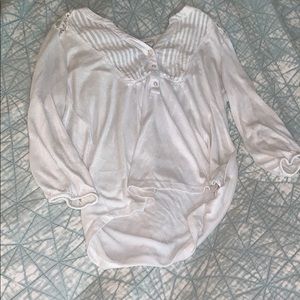 American Rag white blouse with lace back